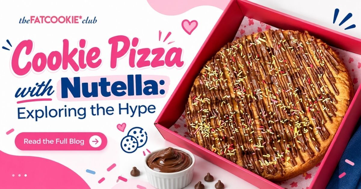 cookie pizza with Nutella delivery