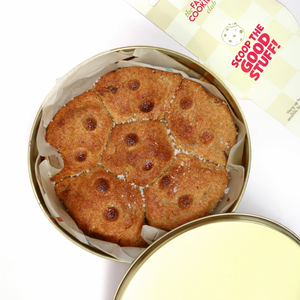 Eggless vanilla cookie dough tin from The Fat Cookie Club