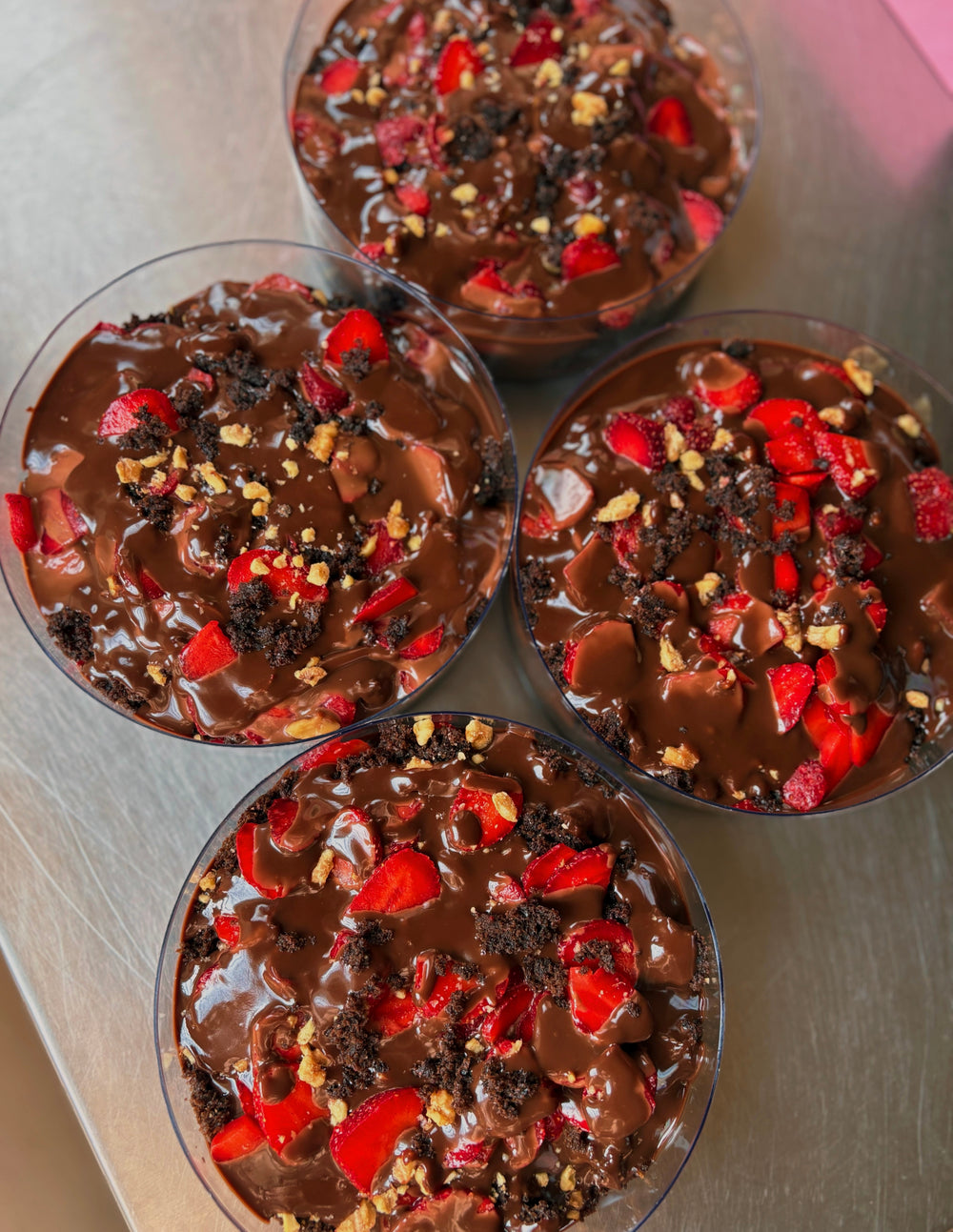 Chocolate Mud Pie – Strawberry Pudding