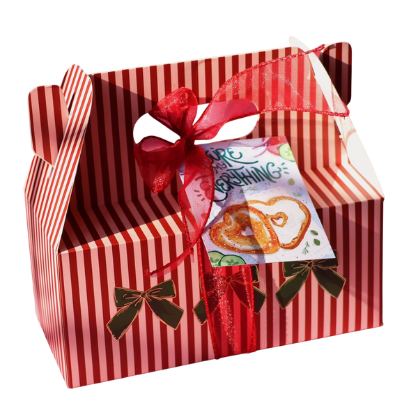 Close-up of chocolate lover pudding box dessert jars
