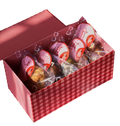Valentine's cookie box with assorted eggless stuffed cookies